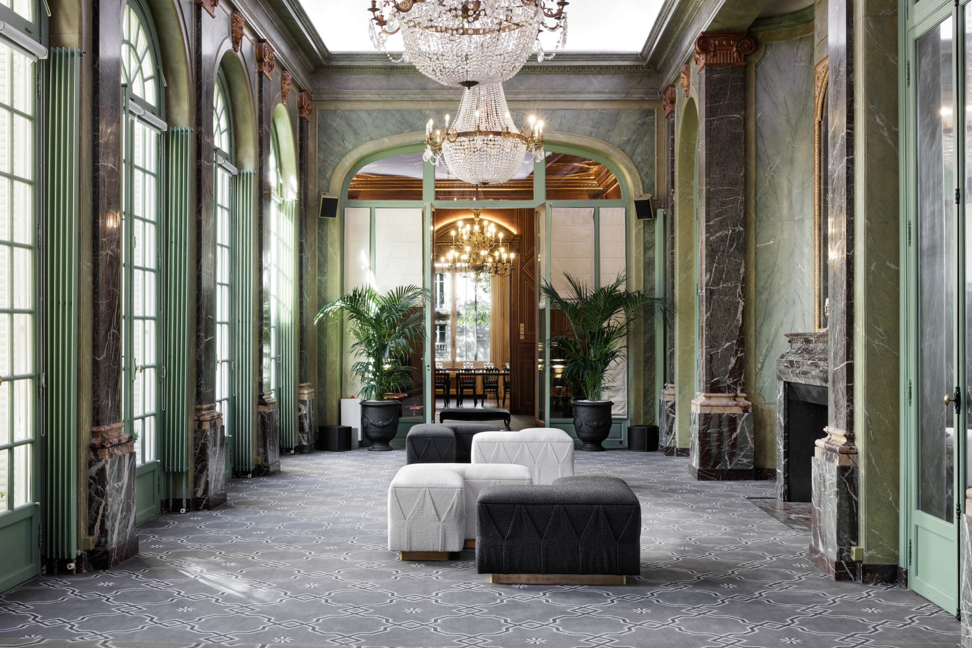 Salon principal de La Galerie Bourbon